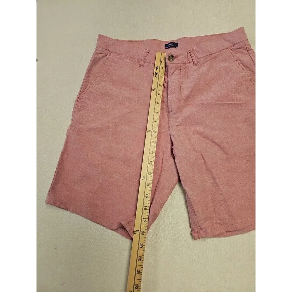Johnnie-O Wyatt Performance Shorts Mens Size 32 Flat Front Pockets Golf Pink 10